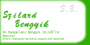 szilard bengyik business card